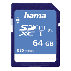 HAMA SDXC 64 GB Class 10, UHS-I 90 MB/s