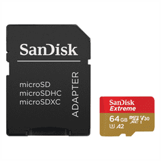 SanDisk Extreme microSDXC card for Mobile Gaming 64 GB 170 MB/s a 80 MB/s, A2 C10 V30 UHS-I U3
