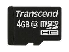 Transcend 4GB microSDHC (Class 10) pamäťová karta (bez adaptéra)