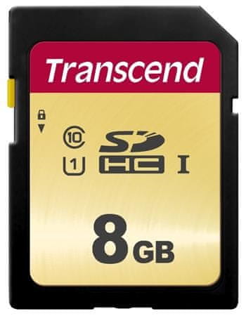 Transcend 8GB SDHC 500S (Class 10) UHS-I U1 (Ultimate) MLC pamäťová karta