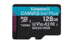 Kingston 128GB microSDHC Canvas Go! PLus 170R/100W U3 UHS-I V30 Card bez adaptéra