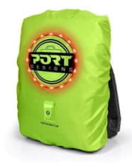 Port Designs VIZIBL univerzálna pláštenka na batoh s LED osvetlením, žltá
