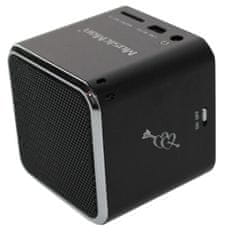 Technaxx prenosný reproduktor Mini MusicMan, batéria 600 mAh, čierny