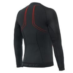 Dainese NO-WIND THERMO LS pánske vetruodolné aktívne tričko čierne/červené veľkosť L