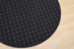 Kusový koberec Udinese antracit guľatý 300x300 (priemer) kruh