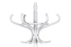 Autronic Vešiak Dřevěný stojanový věšák, bílý lak, pololesk v - 186 cm (F-2059 WT)