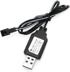 YUNIQUE GREEN-CLEAN 1-dielny USB nabíjací kábel SM-2P 250mAh výstup RC auto pre 7,2V Ni-Mh batérie