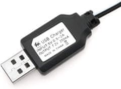 YUNIQUE GREEN-CLEAN 1-dielny USB nabíjací kábel SM-2P 250mAh výstup RC auto pre 7,2V Ni-Mh batérie