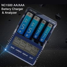 YUNIQUE GREEN-CLEAN 1 ks SkyRC NC1500 AA/AAA NiMH USB analyzátor nabíjačky