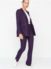 Trendyol Elegantné nohavice pre ženy Trendyol - fialová S