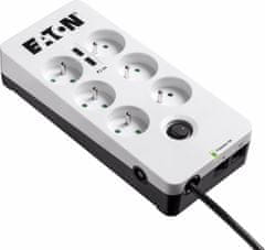 EATON přepěťová ochrana Protection Box 6 Tel@ USB FR, 6 zásuvek + 2x USB + telefon