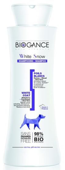 Biogance šampón White snow -pre bielu / svetlú srsť 250 ml