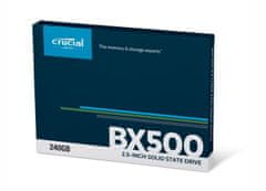 Crucial BX500, 240GB - SSD 240 6Gbps 2.5" (7mm) (540 500MB s) SSD