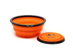 limaya cestovná miska pre psy a mačky oranžová 350 ml