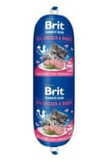 Brit Premium Cat by Nature Sausage Chicken & Rabbit 180g