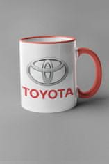 Superpotlac Šálka s logom auta Toyota, Červená