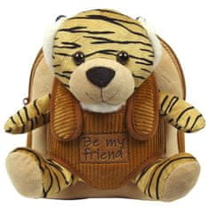 Perletti BE MY FRIEND, Detský plyšový batoh s odnímateľnou hračkou TIGER, 13050
