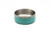 miska pre psy a mačky z chirurgickej ocele s protišmykovou gumou svetlo modrá 1,3 l