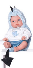 Antonio Juan Draco - realistická detská bábika s celovinylovým telom - 21 cm