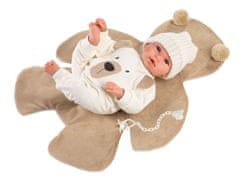 Llorens Novorodenec - realistická bábika so zvukmi a mäkkým látkovým telom - 36 cm