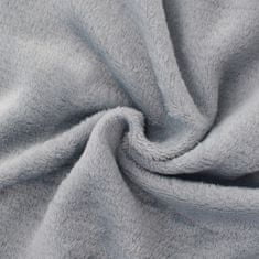 Domifito Mäkká deka, flanel, fleece, prehoz, šedá, 200x220 cm