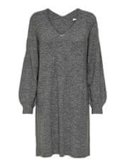 Jacqueline de Yong Dámske šaty JDYELANORA Relaxed Fit 15207844 Dark Grey Melange (Veľkosť XS)