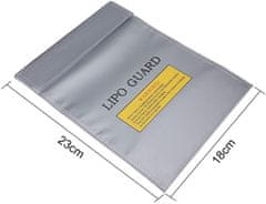 YUNIQUE GREEN-CLEAN Lipo taška Italia Lipo Guard, 23 cm x 18 cm x lipo batérie, strieborná farba