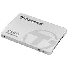 Transcend SSD225S 1TB SSD disk 2.5'' SATA III 6Gb/s, 3D TLC, Aluminium casing, 550MB/s R, 500MB/s W, strieborný