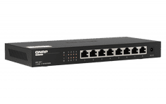 QNAP switch QSW-1108-8T (8x 2,5GbE port, pasívne chladenie, podpora 100M/1G/2,5G)