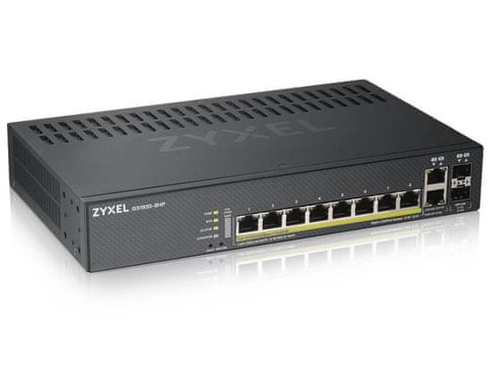 Zyxel GS1920-8HPv2 10 Port Smart Managed Switch 8x Gigabit Copper a 2x Gigabit dual pers., hybird mode, standalone or