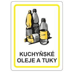 vybaveniprouklid.cz Samolepka kuchynské oleje a tuky 120x160 mm