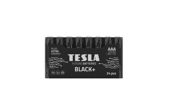 TESLA Teslá AAA BLACK+ alkalická, 24 ks fólie