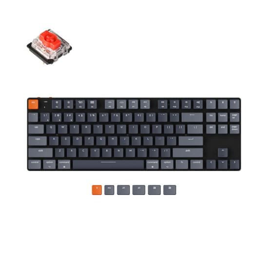Keychron K1 SE Mechanická klávesnica Slim, RGB, Red Gateron Hot-Swap K1SE-H1