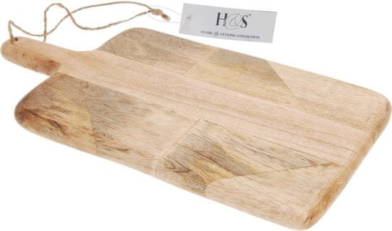 H&S EXCELLENT Doštička krájacia z mangového dreva 36 x 18 x 2,2 cm KO-A44710200