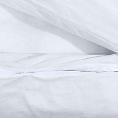 Vidaxl Súprava obliečok na paplón biela 135x200 cm bavlna