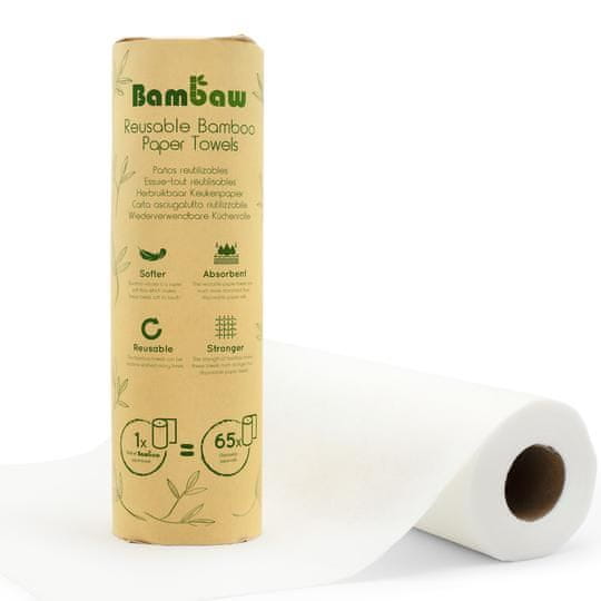 Bambaw Bambusové utierky na opakované použitie 20 ks 28x28 cm