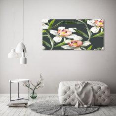 Wallmuralia.sk Foto obraz akrylový na stenu Kvetinový vzor 140x70 cm 2 prívesky