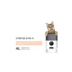 DU4L-K automatický dávkovač krmiva pre psy a mačky, 4 l, notifikácia pomocou vášho hlasu