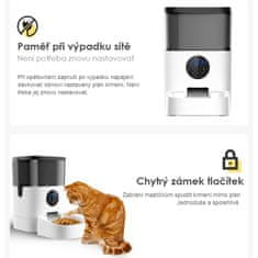 SYMPLEE DU4L-W šikovný dávkovač krmiva pre psy a mačky s ovládaním cez mobilnú aplikáciu, WiFi, 4l