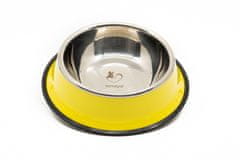 limaya nerezová miska pre psy a mačky s protišmykovou gumou žltá 22 cm