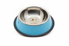 limaya nerezová miska pre psov a mačky s protišmykovou gumou modrá 18 cm