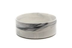 limaya keramická miska pre psy a mačky žíhaná bielo šedá 21 cm