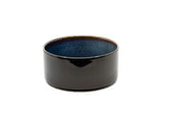 limaya keramická miska pre psy a mačky žíhaná čierno modrá 15,5 cm