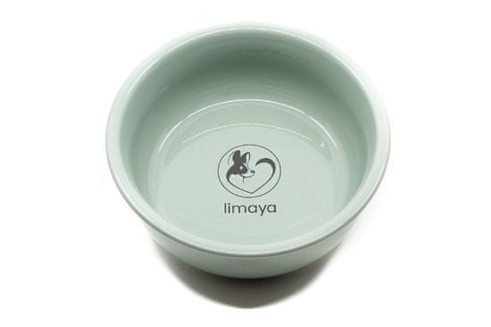 limaya keramická miska pre psy a mačky zelená s okrajom 15 cm