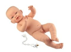 Llorens Novorodený chlapček - realistická biela bábika s celovinylovým telíčkom - 45 cm