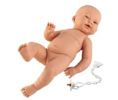 Llorens Novorodené dievčatko - realistická biela bábika s celovinylovým telíčkom - 45 cm
