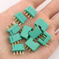 YUNIQUE GREEN-CLEAN Vysoko kvalitné mpx konektory, mužsko-ženské, konektory pre batérie modelu Rc Lipo (zelené), 5 párov