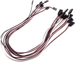 YUNIQUE GREEN-CLEAN Predlžovací kábel Lead Wire Servo pre servodielnu časť Futaba Jr, 500mm x 50cm, 10ks