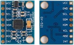 YUNIQUE GREEN-CLEAN 1-dielny modul GY-521 MPU-6050 3-osový gyroskop a akcelerometer pre Arduino