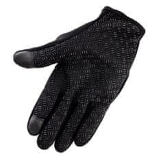 MG Sport vodeodolné zimné rukavice na ovládanie dotykového displeja, čierne